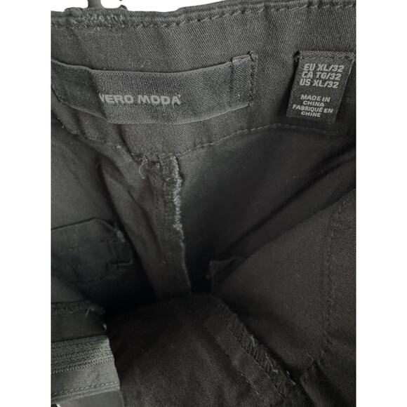 Vera Moda Womens XL "32 Black Barrel Pants Rolled Cuffs NWT Business Casual - Picture 13 of 13